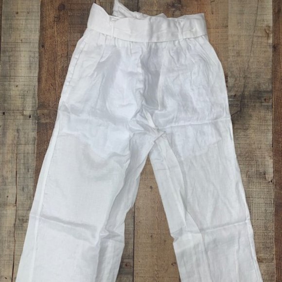 Linen Tie Waist Pants - Picture 3 of 7